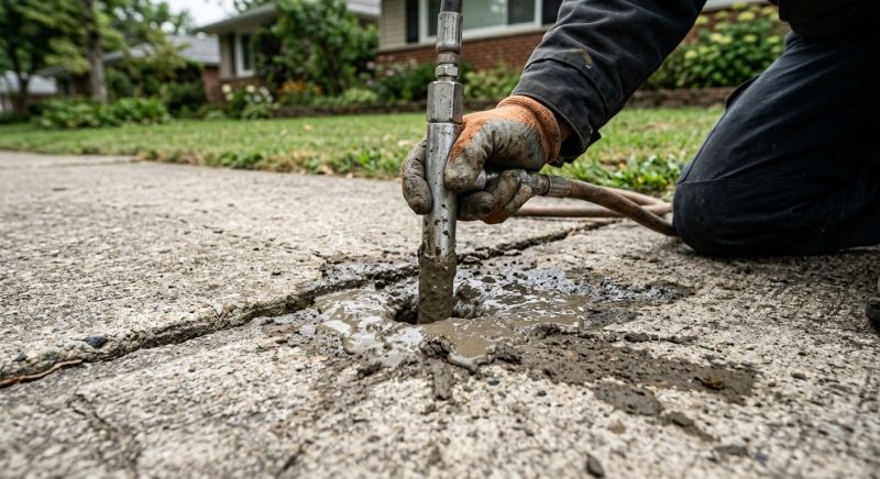 Slab Leveling in West Des Moines, IA